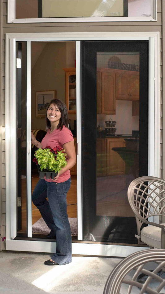 MILANO Series 200 Retractable Screen Door for Double/French Door Opening (24” - 108” Wide)